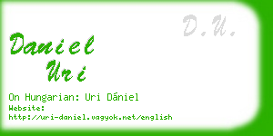 daniel uri business card